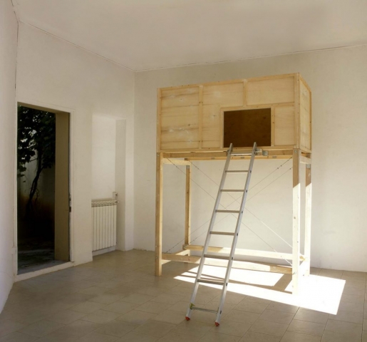 Satoshi Hirose, Casa cera vergine, installazione,1
